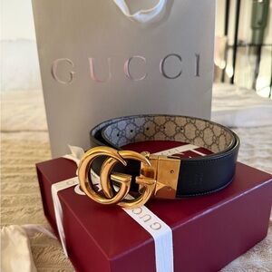 Gucci GG Marmont Reversible Women's Belt